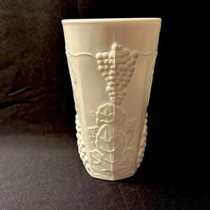 Set of 8 White Milk Glass Vintage Tumblers